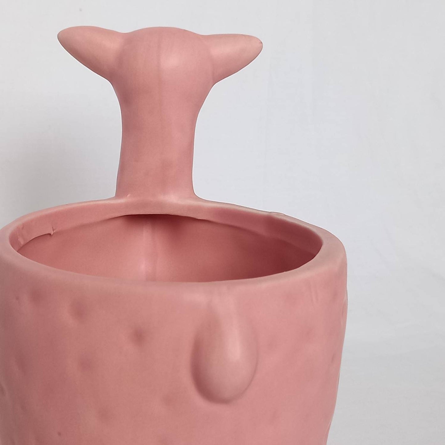 Baby Pink Llama Plant Pot - Animal Plant Pot, Llama Decor, Novelty Decor ,Funky Decor, Pink Home Decor, Pink Plant Decor, Funny Plant Pot
