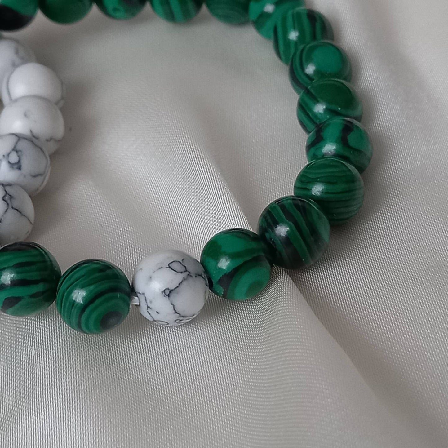 2 Matching Friendship Bead Bracelets - Bead Jewellery, Friendship Accessories, Bead Bracelets, Cute Bracelet, Black & Green Jewellery