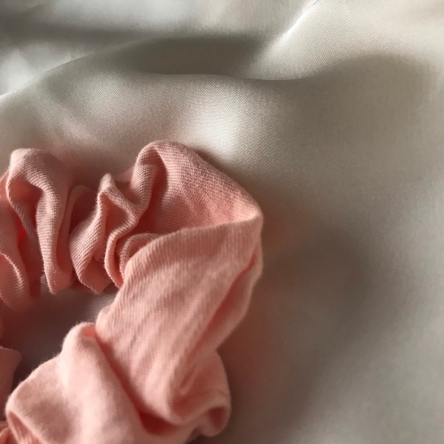 Pink Biodegradable Tencel Hair Scrunchie - Hair Bobble, Compostable, Eco Friendly, Plastic Free, Hair Accessories, Neutral Colour