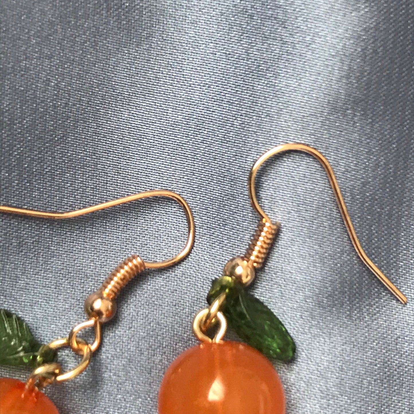 Orange Bead Drop Earrings -  Bead Earrings, Bead Jewellery, Hanging Jewellery, Orange Accessories, Orange Earrings, Orange Jewellery,Oranges