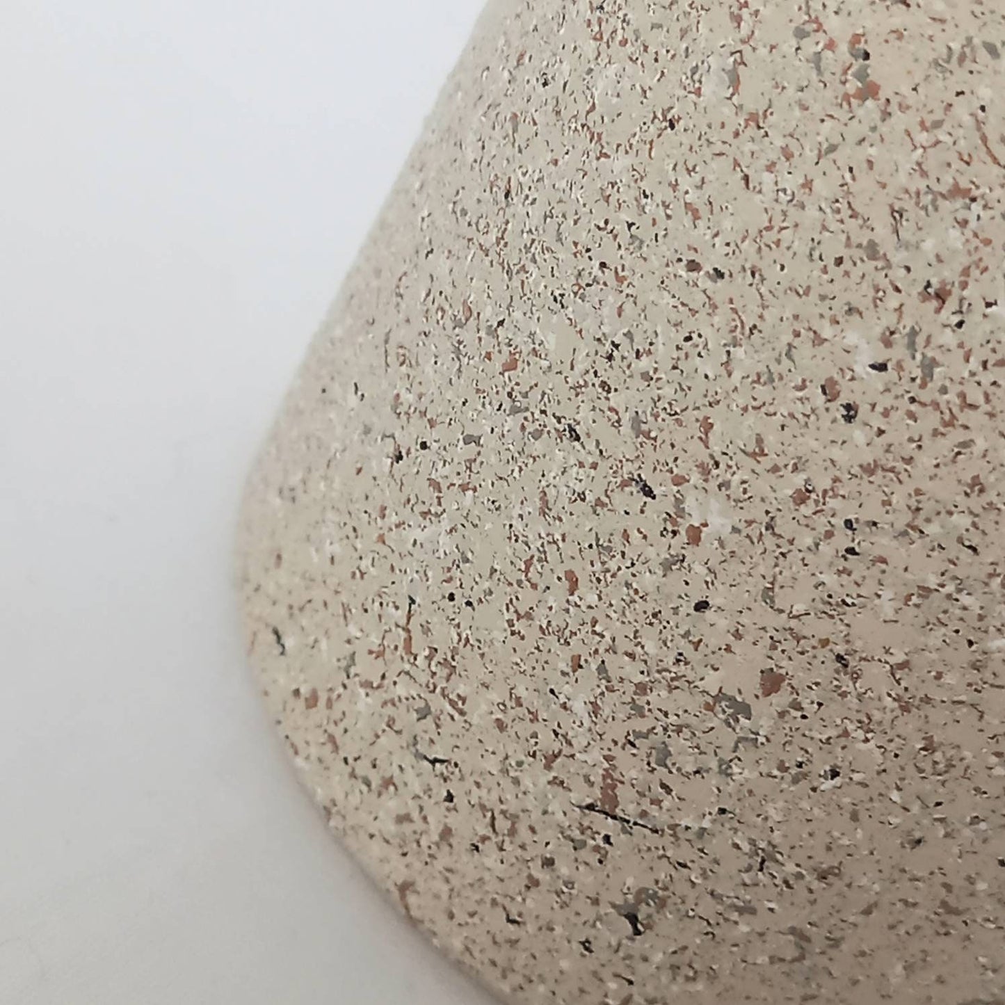 Speckled Cream Painted Glass Vase - Speckled Vase, Cream Vase, Flower Arranging, Decorative Vase, Neutral Homeware, Flowers, Home Decor