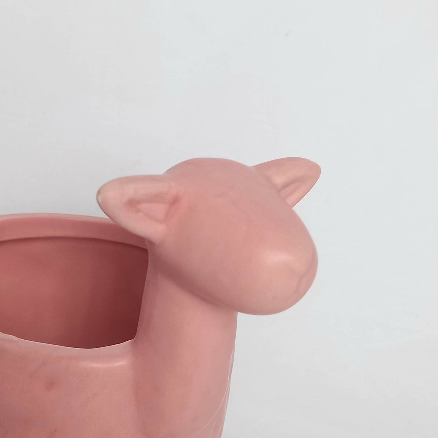 Baby Pink Llama Plant Pot - Animal Plant Pot, Llama Decor, Novelty Decor ,Funky Decor, Pink Home Decor, Pink Plant Decor, Funny Plant Pot