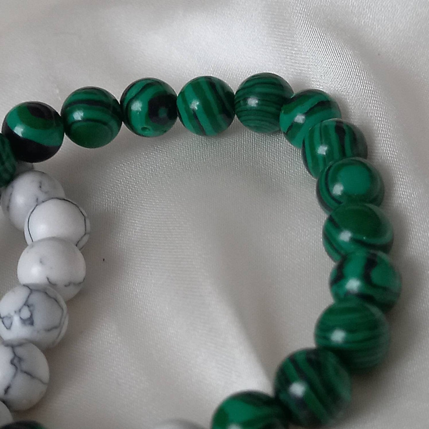 2 Matching Friendship Bead Bracelets - Bead Jewellery, Friendship Accessories, Bead Bracelets, Cute Bracelet, Black & Green Jewellery