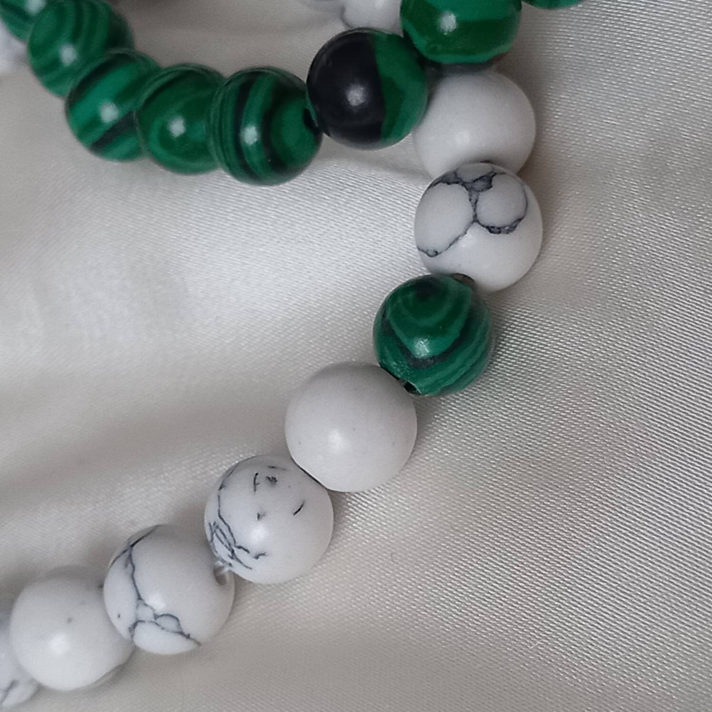 2 Matching Friendship Bead Bracelets - Bead Jewellery, Friendship Accessories, Bead Bracelets, Cute Bracelet, Black & Green Jewellery