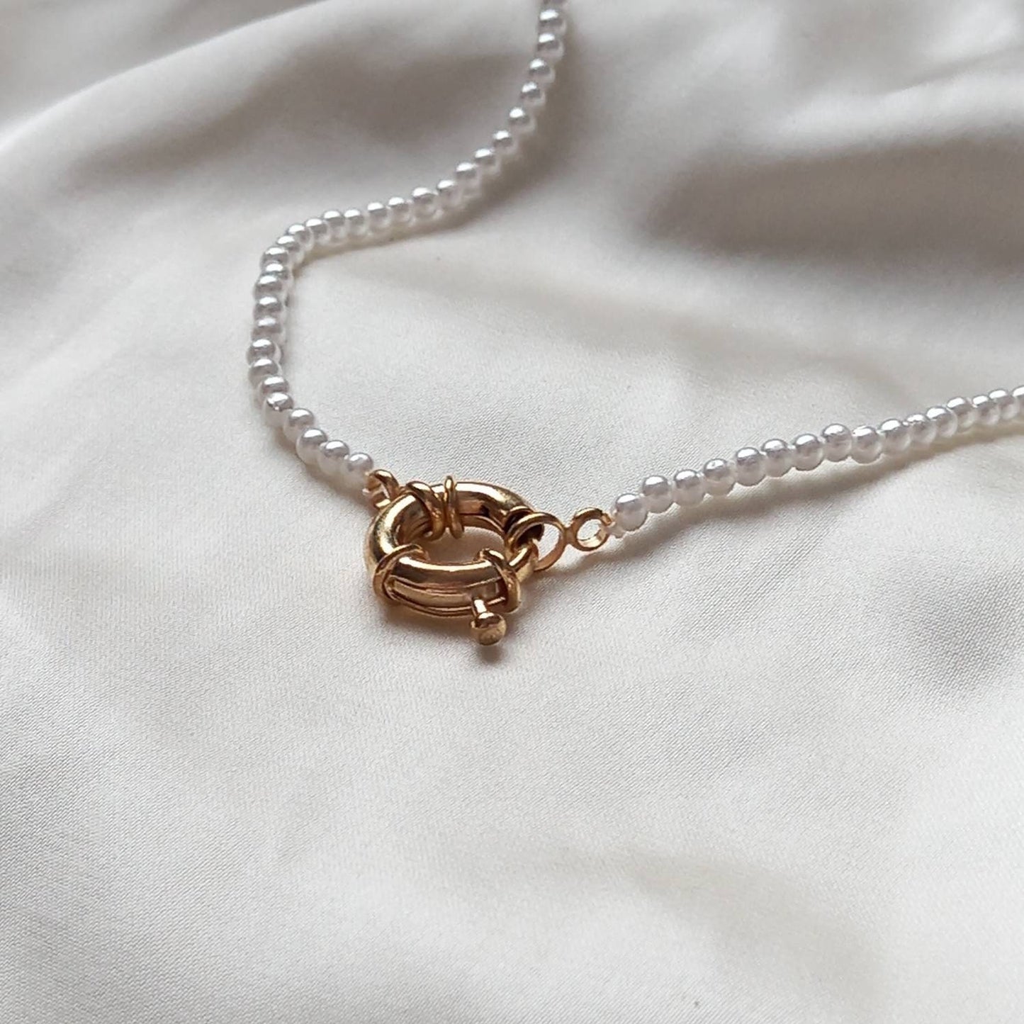 Faux Pearl Necklace - Pearl Jewellery, Accessories, Classic Necklace, Bead Necklace, Classy Necklace, Cute Necklace, Fashion Jewellery