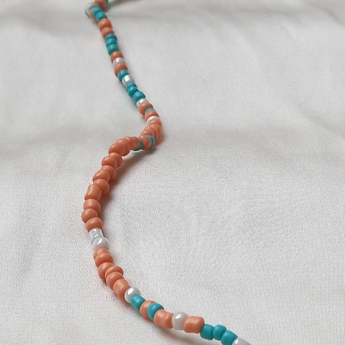 Gold Bee & Pastel  Necklace - Bead Jewellery, Bee Necklace, Bead Necklace, Cute Necklace, Bee Jewelley,Necklaces In The UK, Gifts For Her