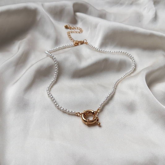 Faux Pearl Necklace - Pearl Jewellery, Accessories, Classic Necklace, Bead Necklace, Classy Necklace, Cute Necklace, Fashion Jewellery