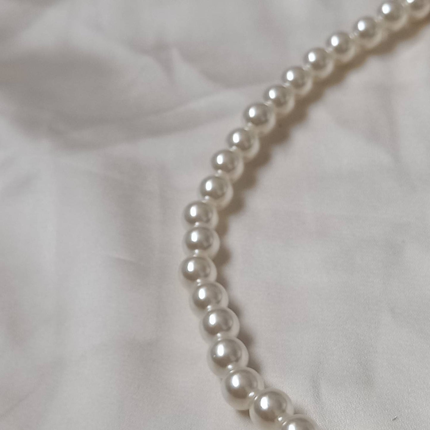 Faux Pearl Coin Necklace - Pearl Jewellery, Accessories, Classic Necklace, Bead Necklace, Classy Necklace, Cute Necklace, Fashion Jewellery
