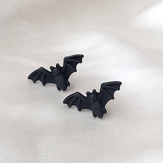 Small Black Bat Earrings - Bat Jewellery,Halloween Jewellery,Halloween Costumes,Halloween Accessories,Halloween Outfit,Earrings In The UK