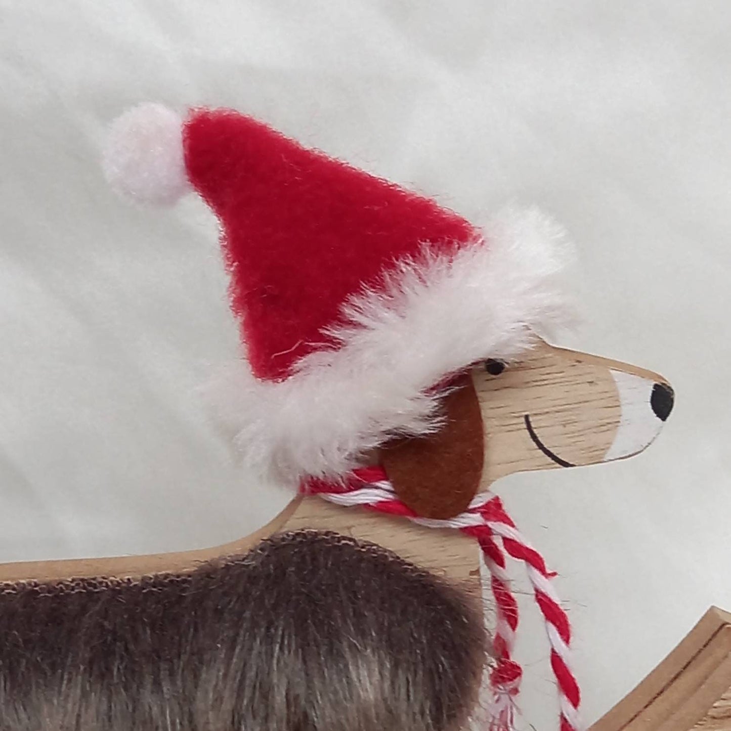 Wooden Sausage Dog Christmas Decoration - Dog Xmas Decoration,Sausage Dog Christmas Decor,Christmas Dog Lover Gift,Christmas Sausage Dog