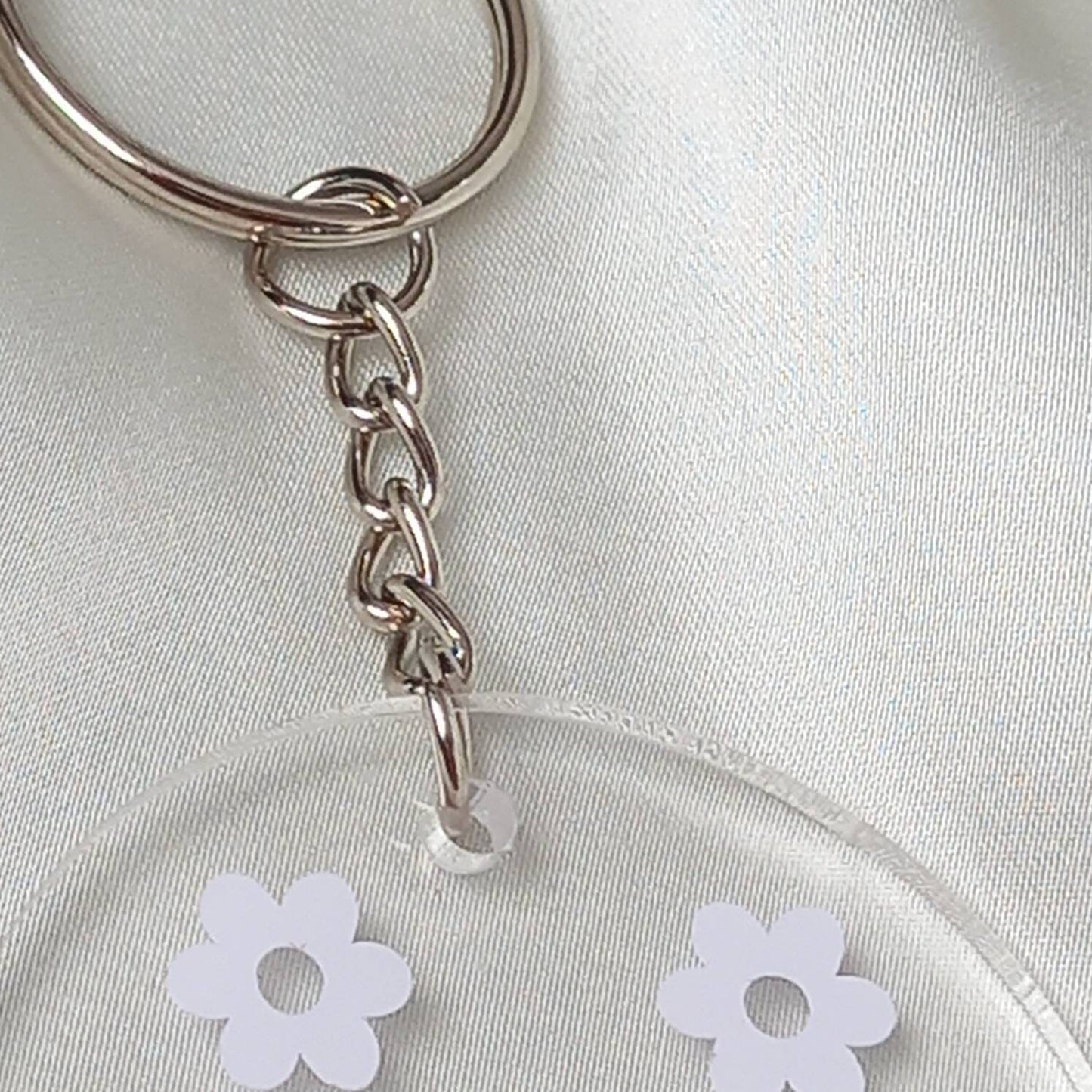 Personalised Retro Flower Keychain -  Personalised Keychain,70's Style Design,Vintage Style Keychain,Retro Keychain,Funky Keychain,Keyring