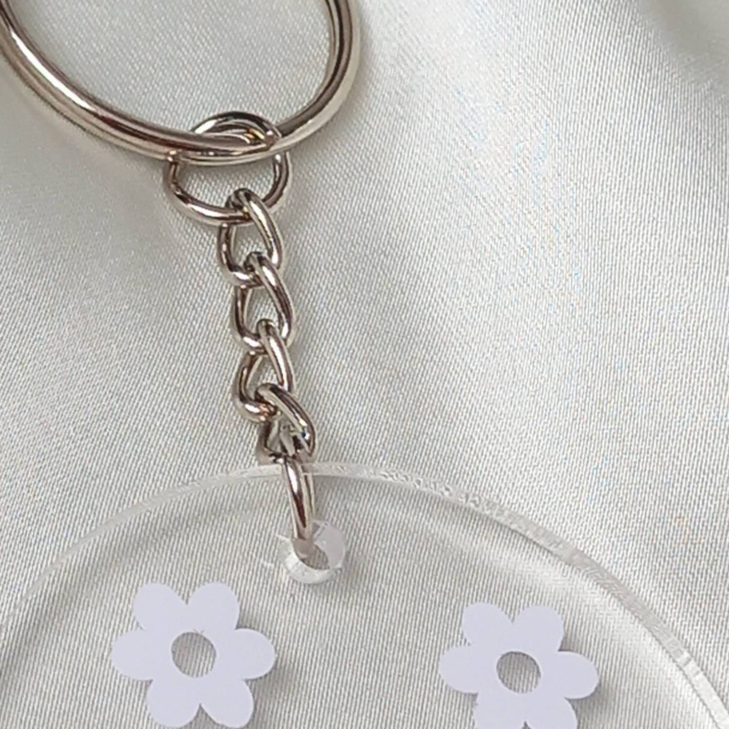 Personalised Retro Flower Keychain -  Personalised Keychain,70's Style Design,Vintage Style Keychain,Retro Keychain,Funky Keychain,Keyring