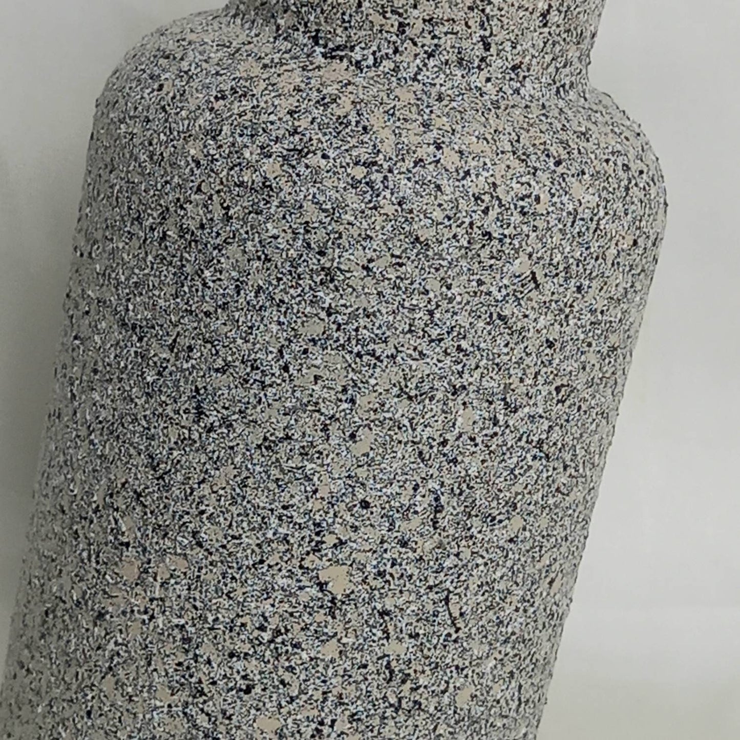 Speckled Black & White Painted Glass Vase - Speckled Vase,Black Vase,Flower Arranging,Decorative Vase,Neutral Homeware,Flowers,Home Decor