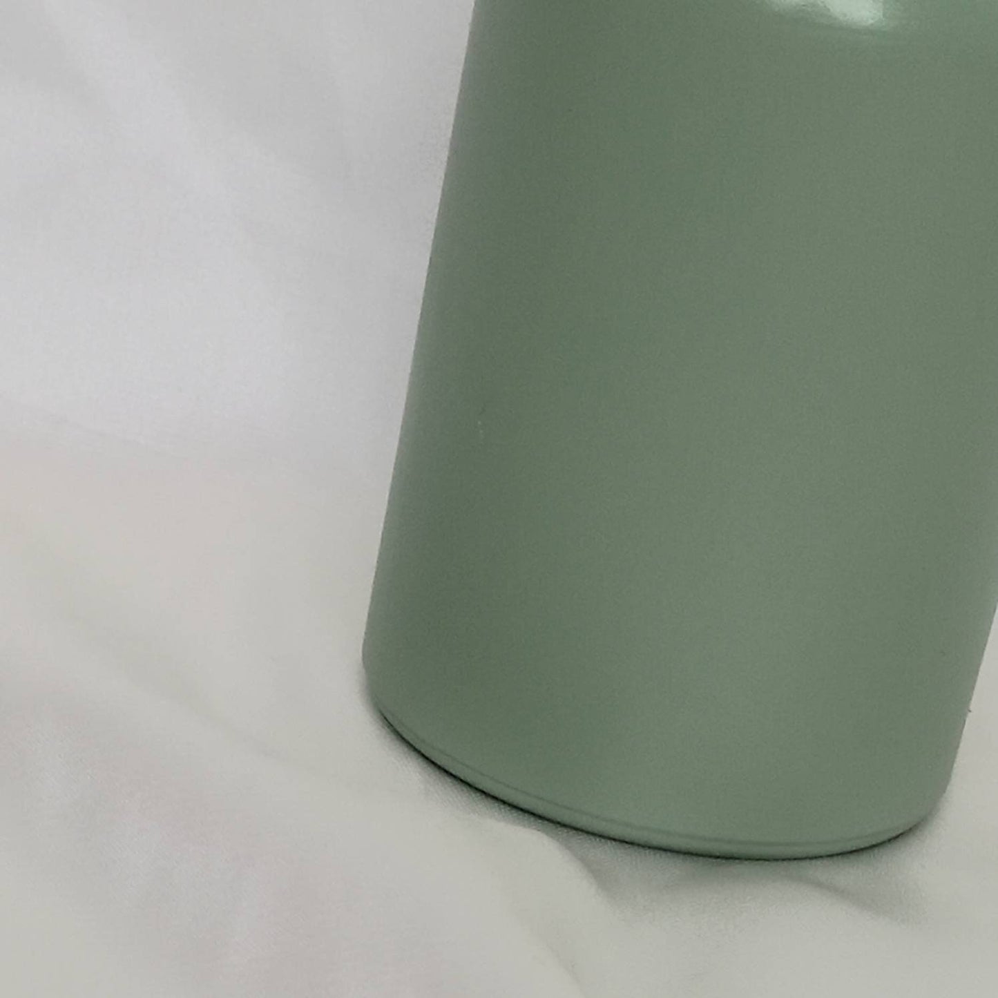 Sage Green Painted Glass Vase - Sage Green Vase, Neutral Vase, Flower Arranging, Decorative Vase, Neutral Homeware, Flowers, Home Decor