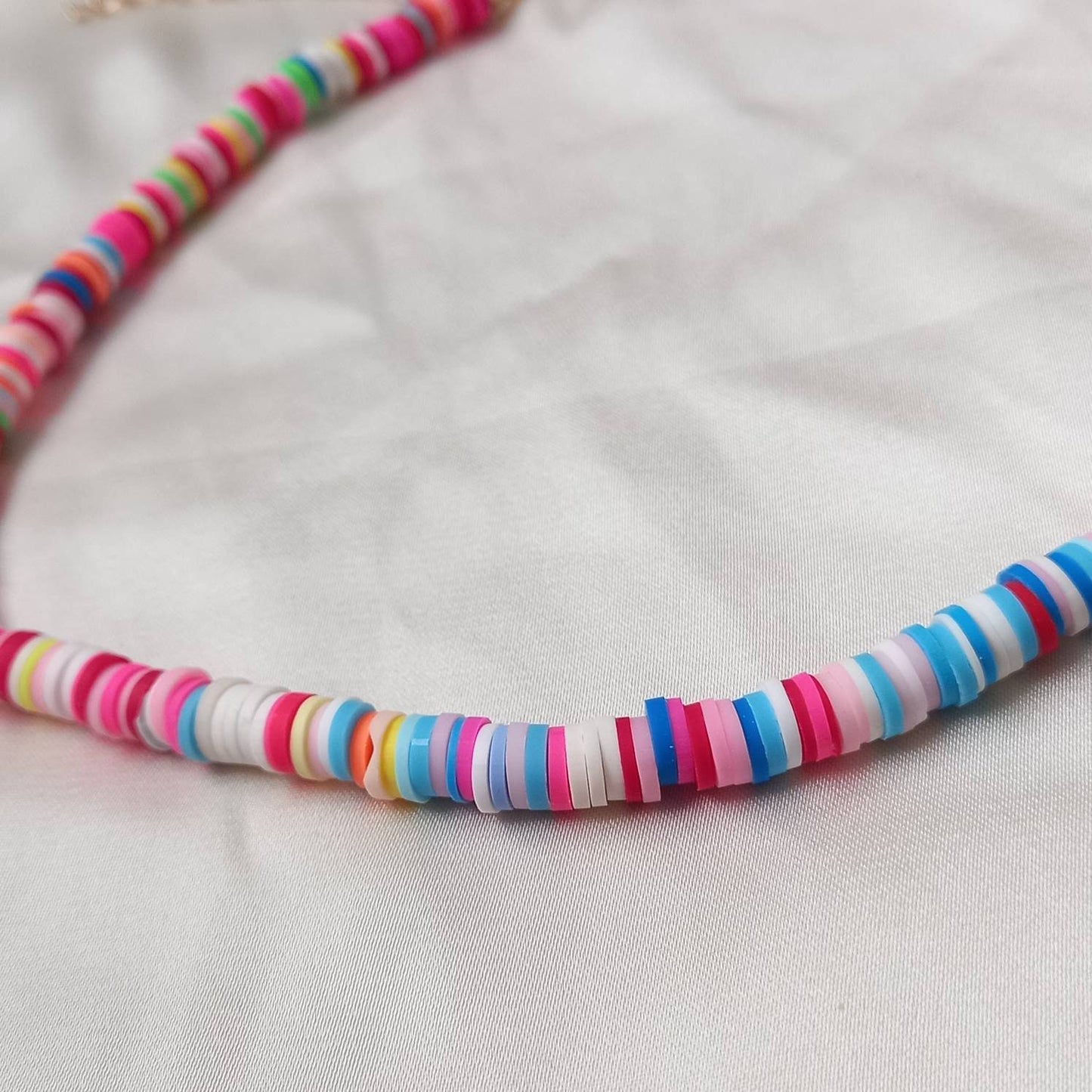 Rainbow Bead Necklace - Rainbow Jewellery, Colourful Bead Necklace, Bright Necklace, Small Necklace, Chunky Necklace, Necklaces In The UK