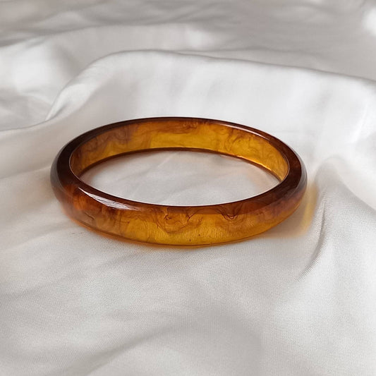 Chunky Resin Tortoiseshell Bracelet - Chunky Bracelet, Resin Bracelet, Brown Bracelet, Thick Bracelet, Chunky jewellery, Resin Jewellery
