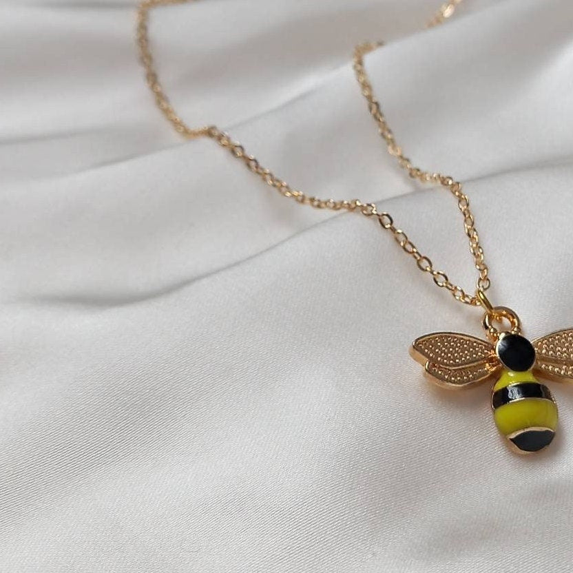 Bumble Bee Necklace - Sterling Silver or Gold-Filled - Solstice LTD -  Jewelry and More
