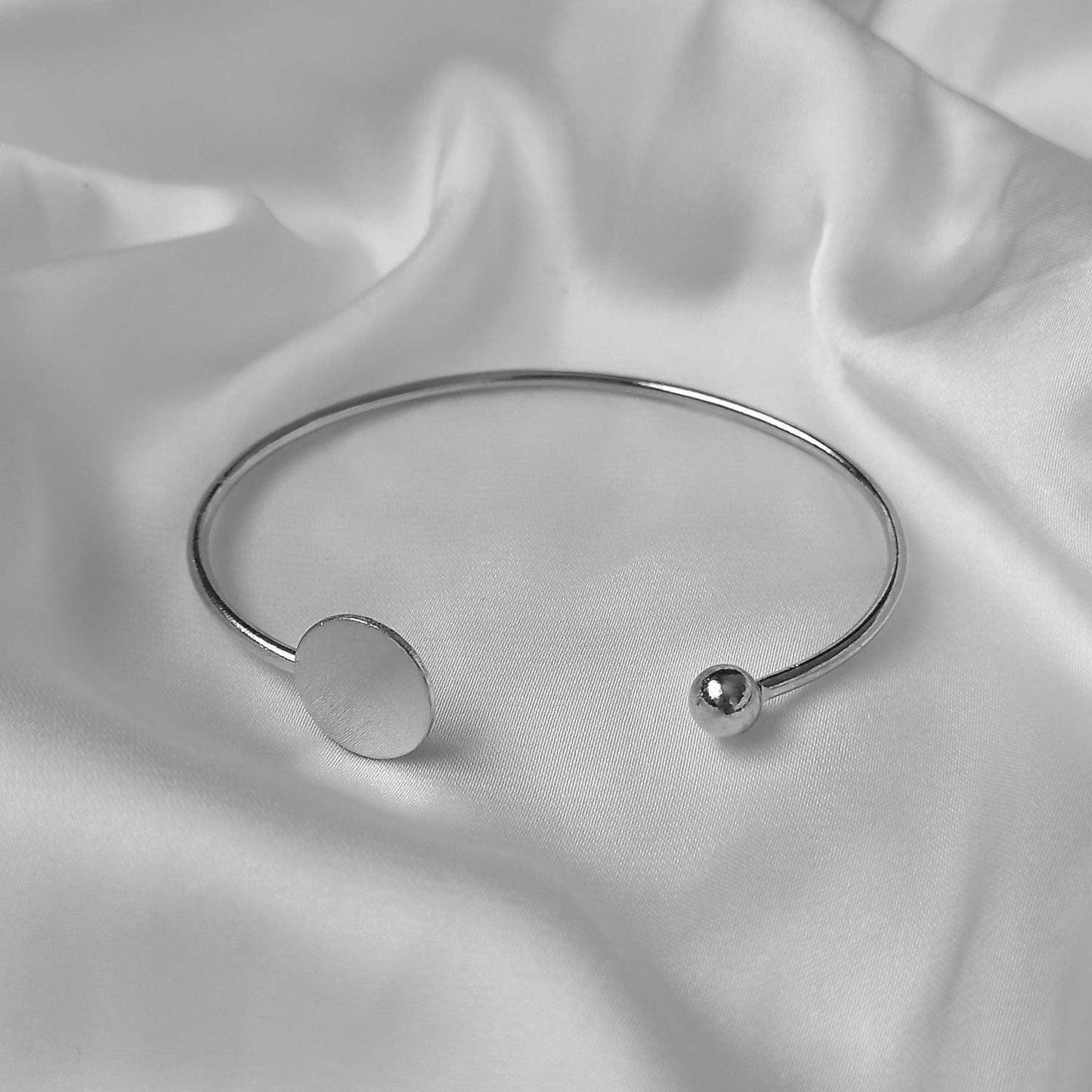 Silver Bangle Bracelet - Silver Jewellery, Silver Accessories, Silver Bangle, Bangle Jewellery, Minimal Bangle Bracelet, Gift For Her