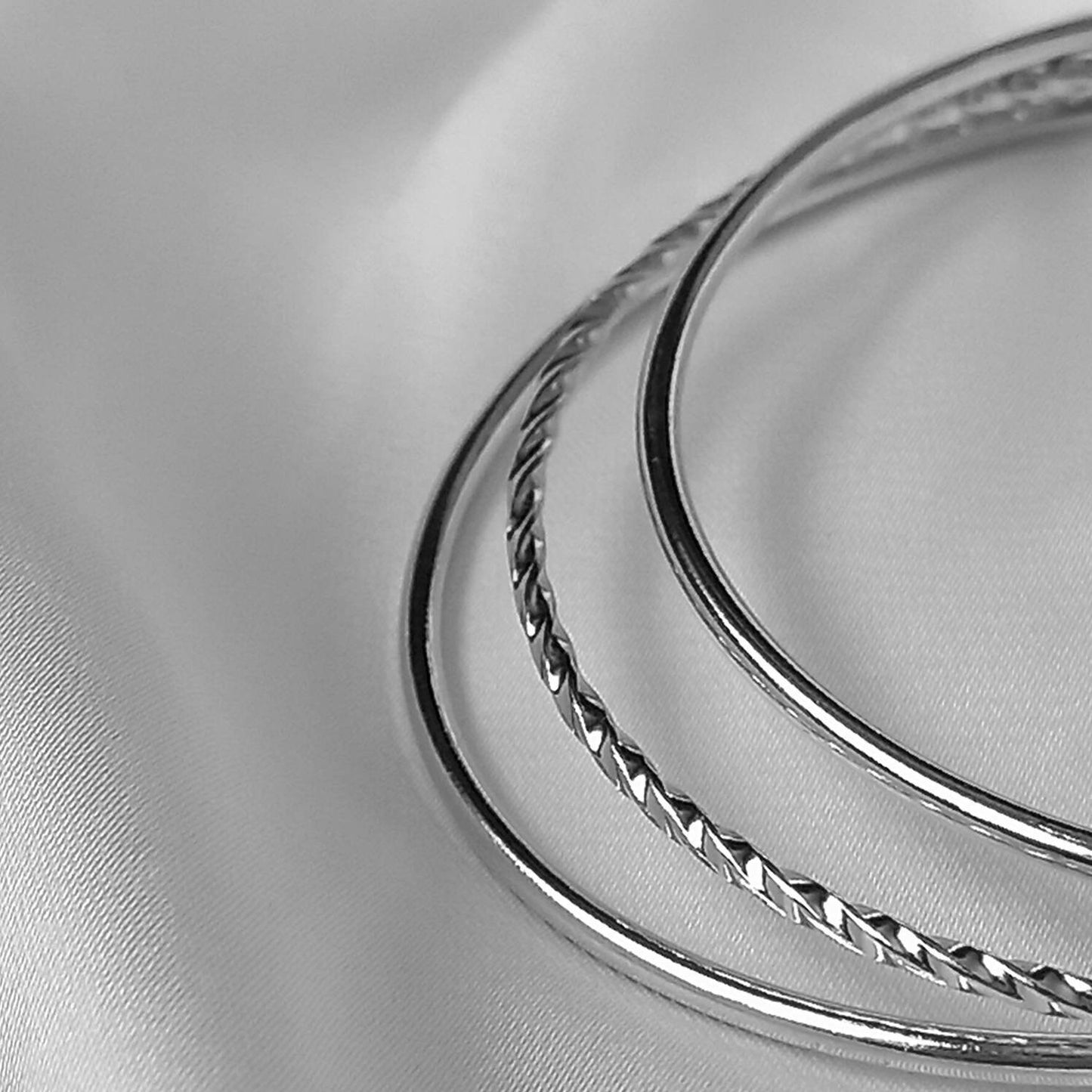 Silver Bangle Bracelet - Silver Jewellery, Silver Accessories, Silver Bangle, Bangle Jewellery, Minimal Bangle Bracelet, Gift For Her