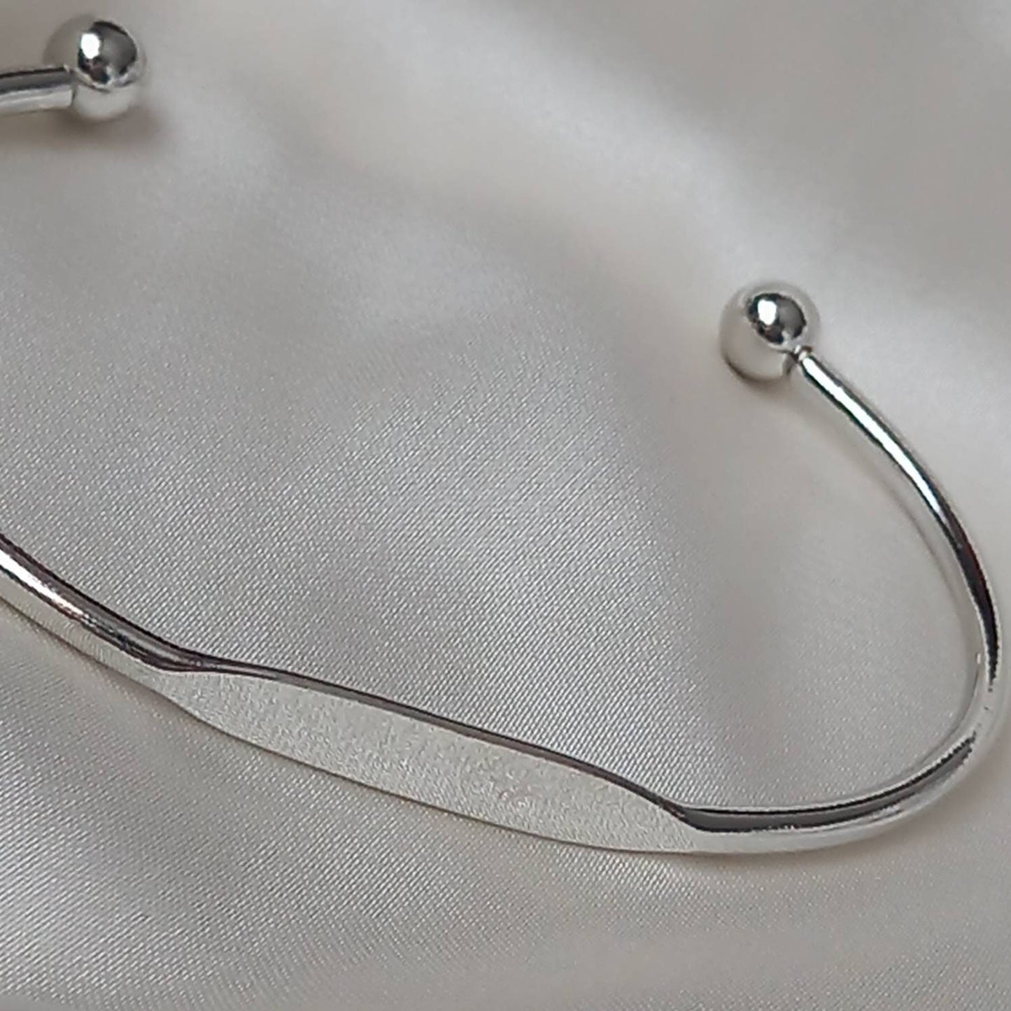 Silver Bangle Bracelet - Silver Jewellery, Silver Accessories, Silver Bangle, Bangle Jewellery, Minimal Bangle Bracelet, Gift For Her