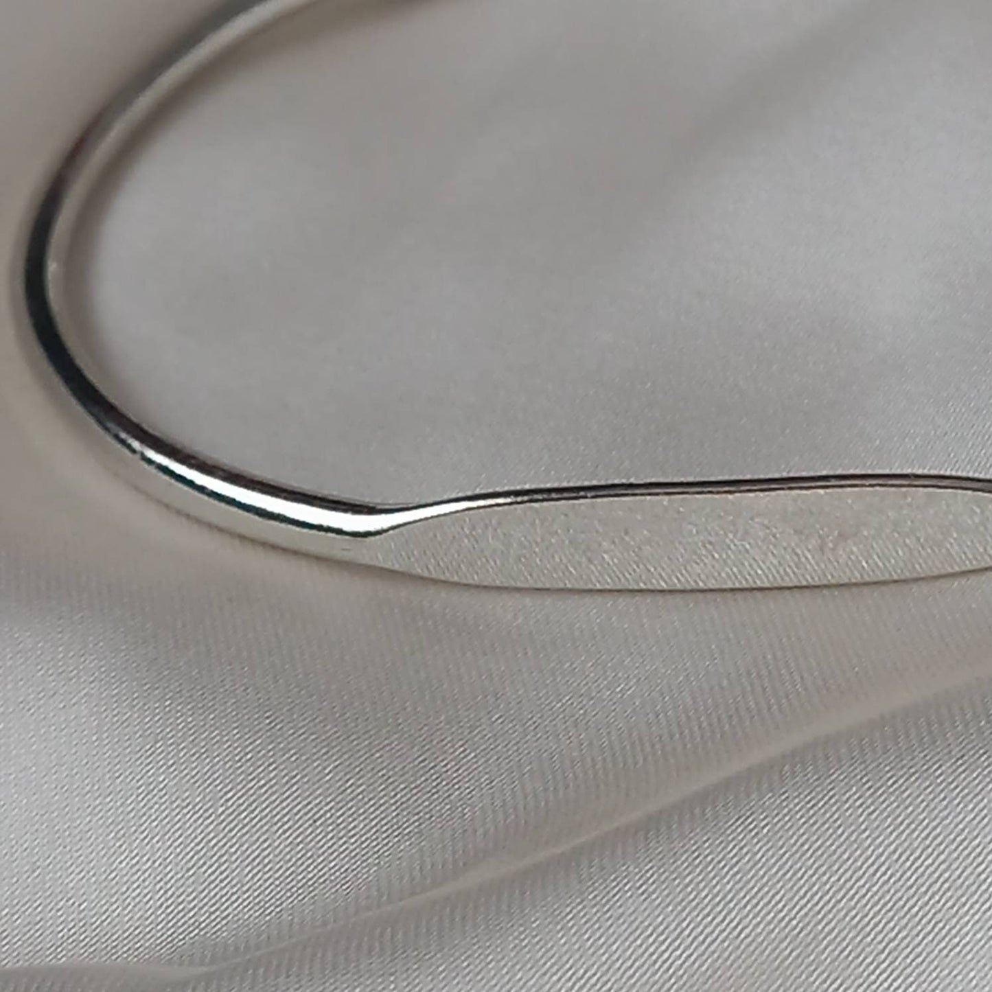 Silver Bangle Bracelet - Silver Jewellery, Silver Accessories, Silver Bangle, Bangle Jewellery, Minimal Bangle Bracelet, Gift For Her