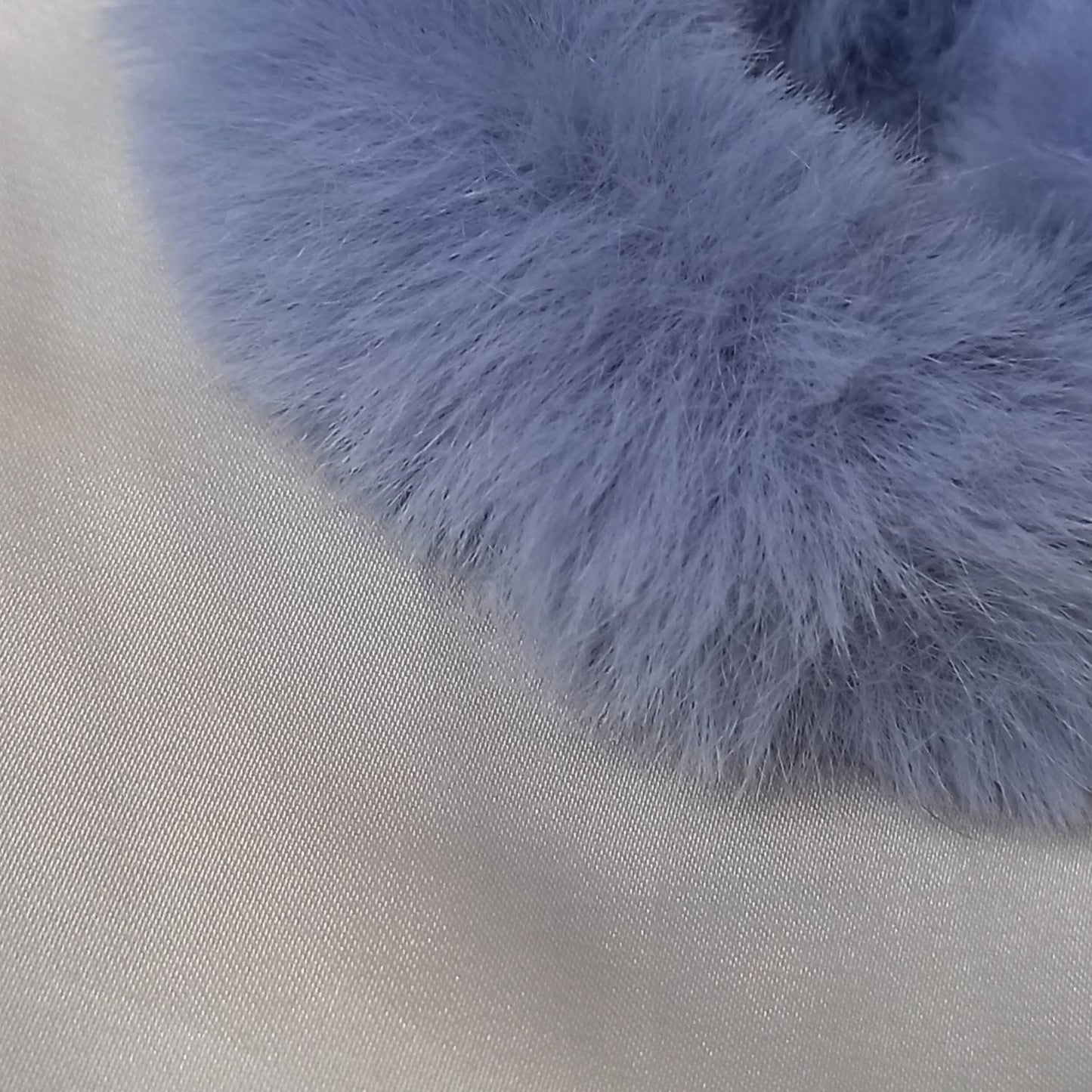 Baby Blue Fluffy Scrunchie - Hair Scrunchies, Baby Blue Scrunchies, Hair Bobbles, Blue Hair Accessories, Hair Accessories In The UK