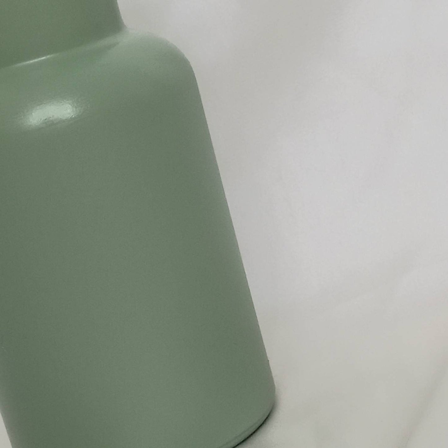 Sage Green Painted Glass Vase - Sage Green Vase, Neutral Vase, Flower Arranging, Decorative Vase, Neutral Homeware, Flowers, Home Decor