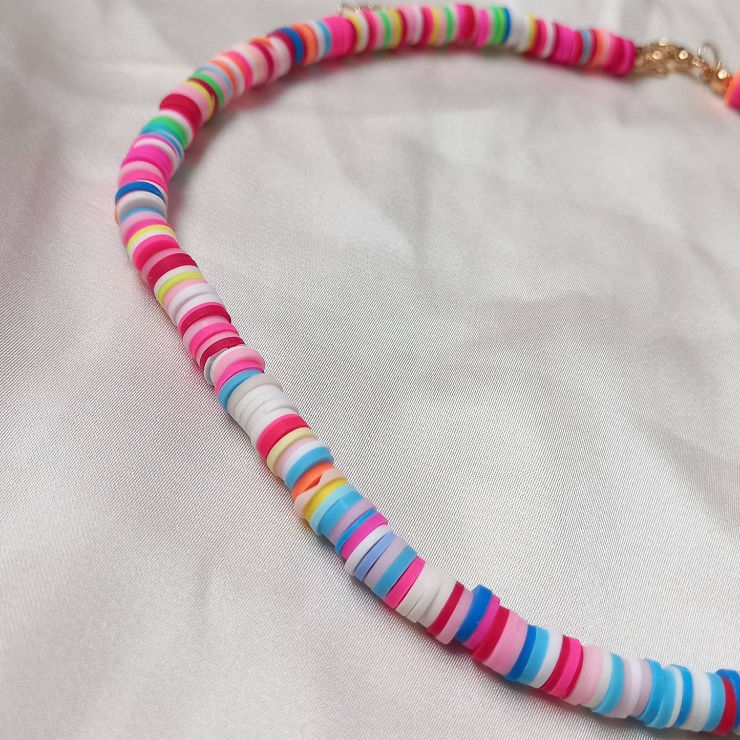 Rainbow Bead Necklace - Rainbow Jewellery, Colourful Bead Necklace, Bright Necklace, Small Necklace, Chunky Necklace, Necklaces In The UK