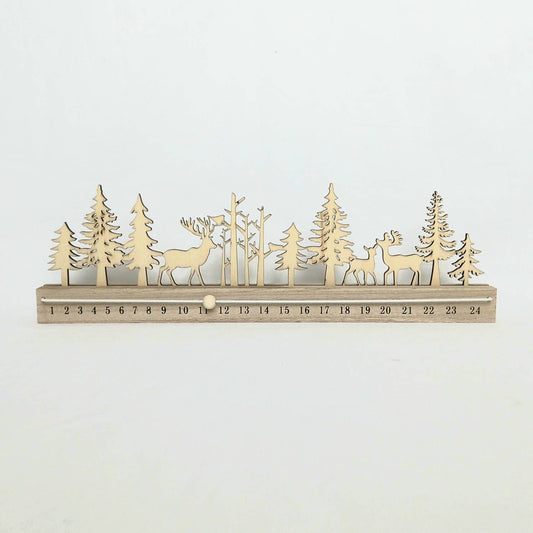 Wooden Reindeer Christmas Countdown - Advent Calendar, Reindeer Decor, Xmas Decoration, Christmas Decor, Days Until Christmas, Winter Decor