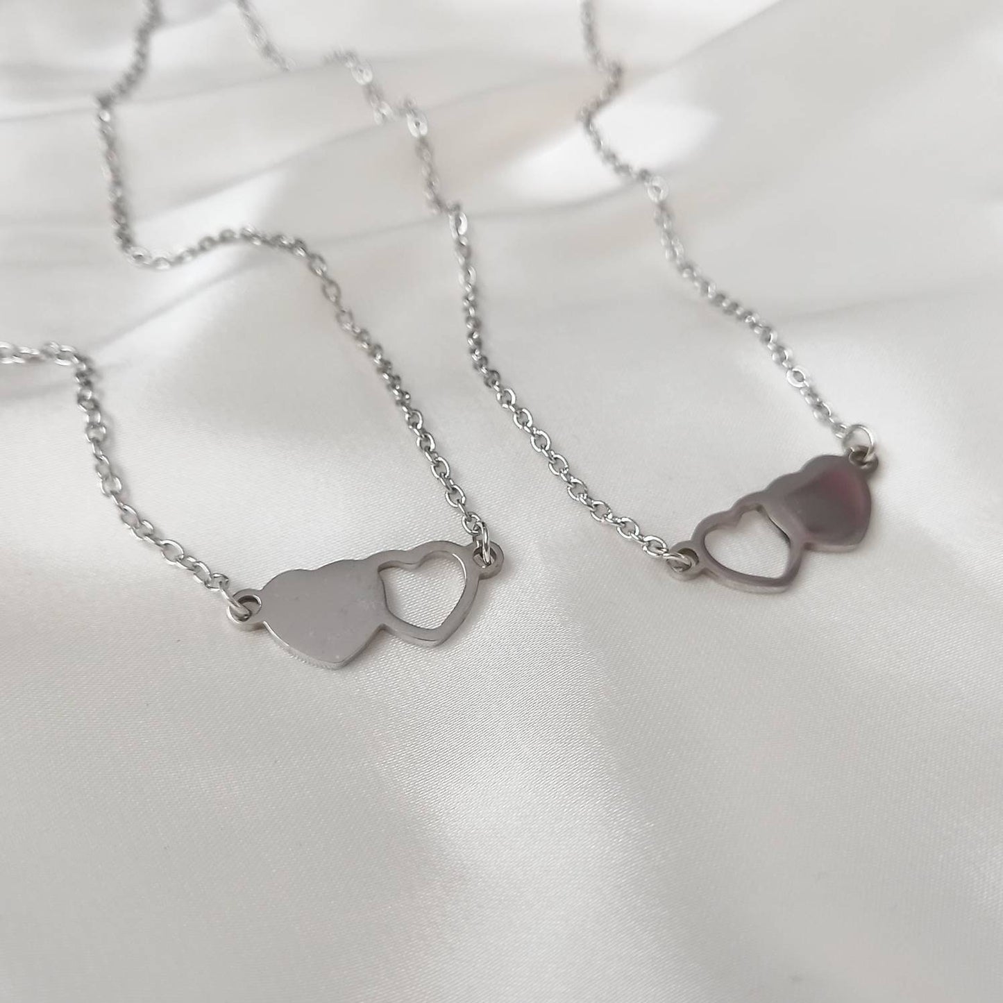 2 Piece Friendship Necklace Set-Bestie Necklace,Matching Necklaces,3 Best Friends Necklace,Novelty Friendship Necklace Set,Gifts For Friends