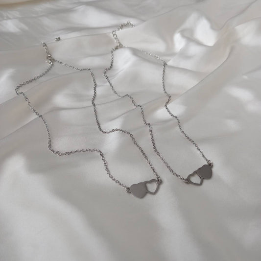 2 Piece Friendship Necklace Set-Bestie Necklace,Matching Necklaces,3 Best Friends Necklace,Novelty Friendship Necklace Set,Gifts For Friends