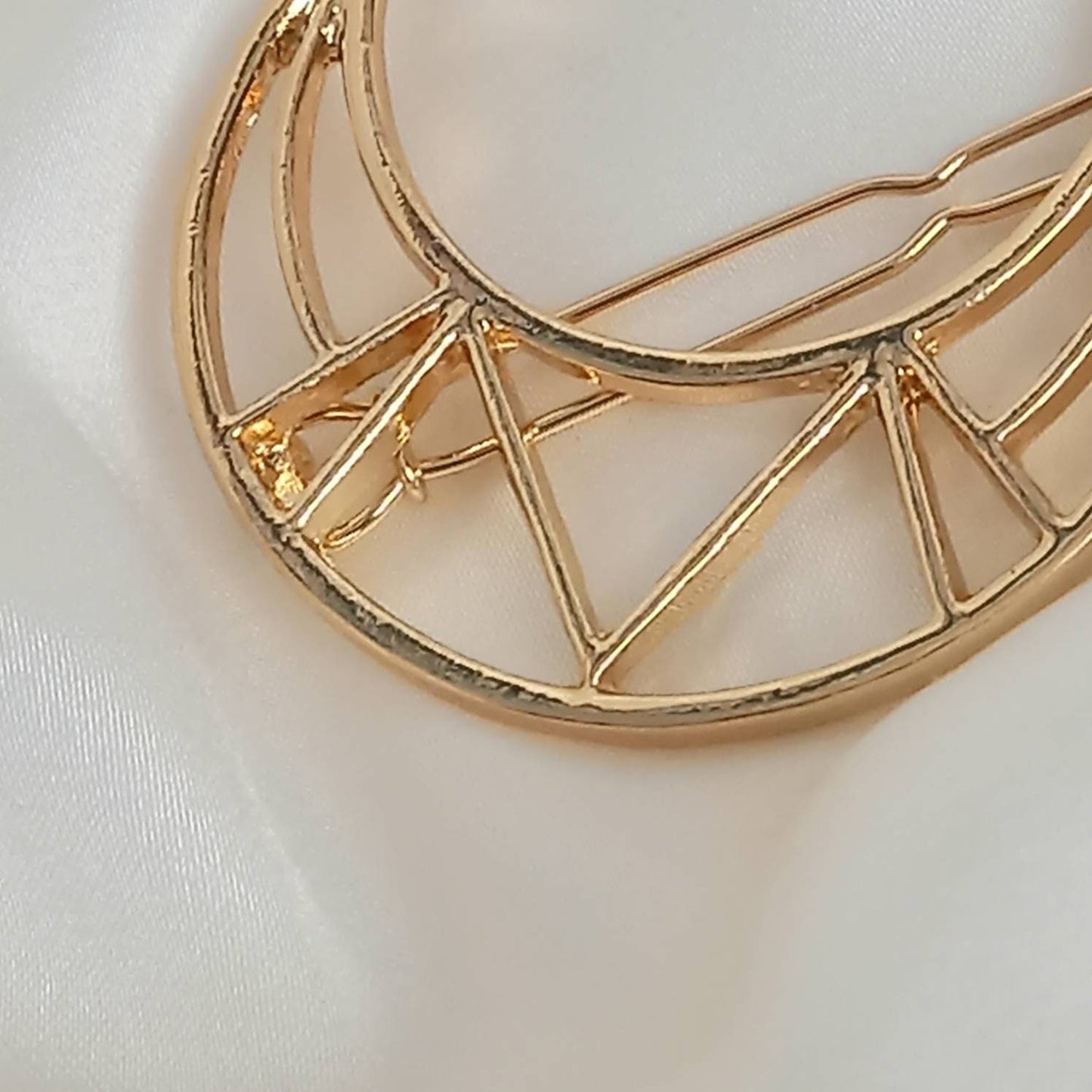 Gold Moon Hair Pin - Gold Hair Pin, Pretty Hair Pin, Jewellery, Simple Hair Accessories, Minimalistic Hair Accessory, Gold  Hair Pins