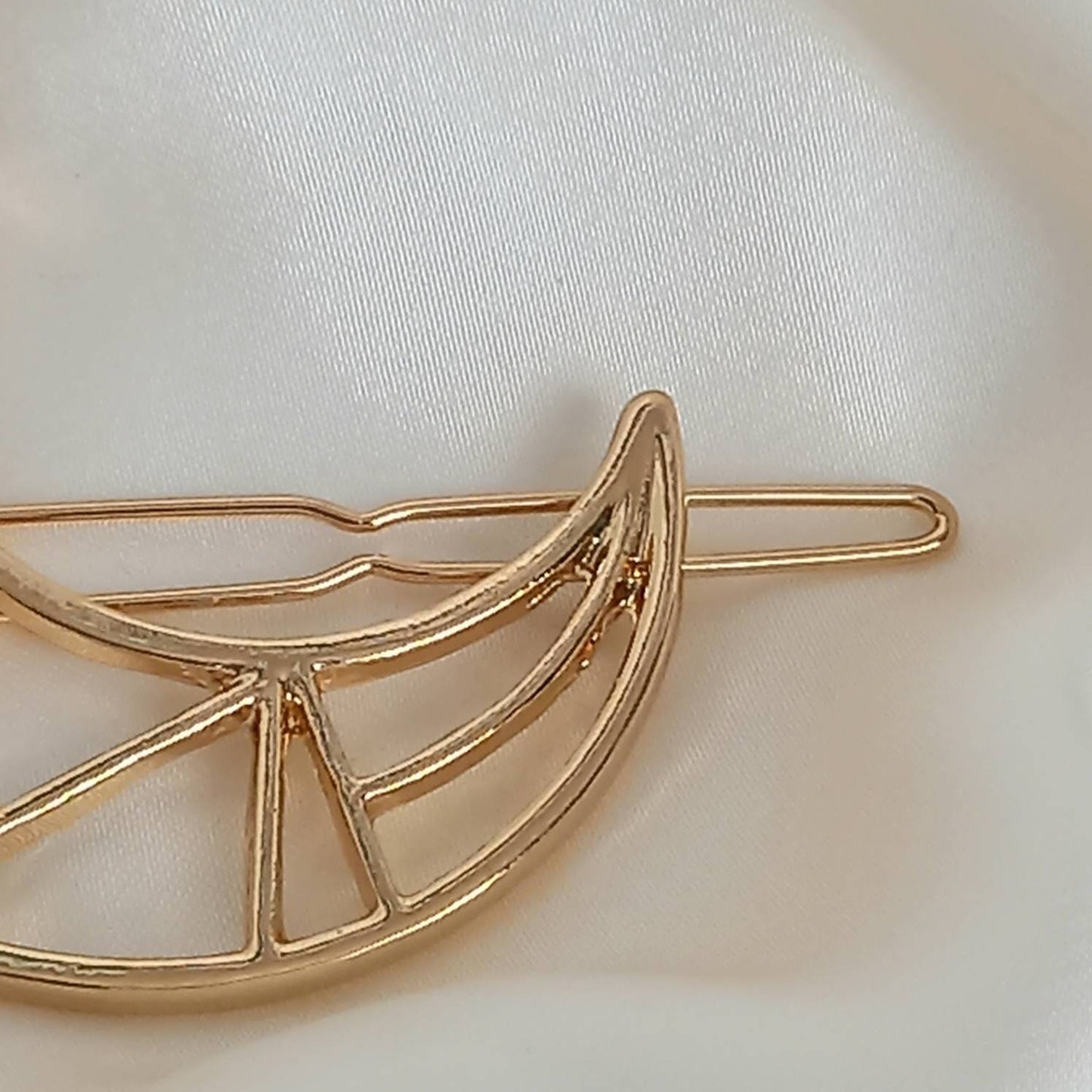 Gold Moon Hair Pin - Gold Hair Pin, Pretty Hair Pin, Jewellery, Simple Hair Accessories, Minimalistic Hair Accessory, Gold  Hair Pins