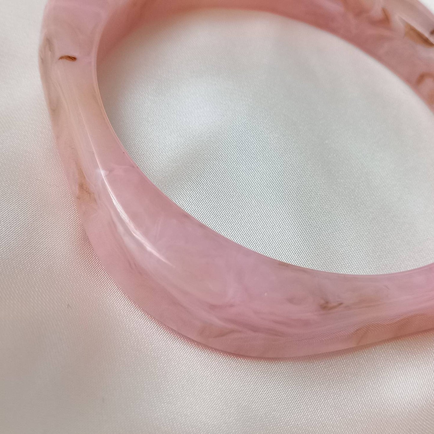 Chunky Square Baby Pink Resin Bracelet - Chunky Bracelet,Resin Bracelet,Baby Pink Bracelet,Thick Bracelet,Chunky jewellery,Resin Jewellery
