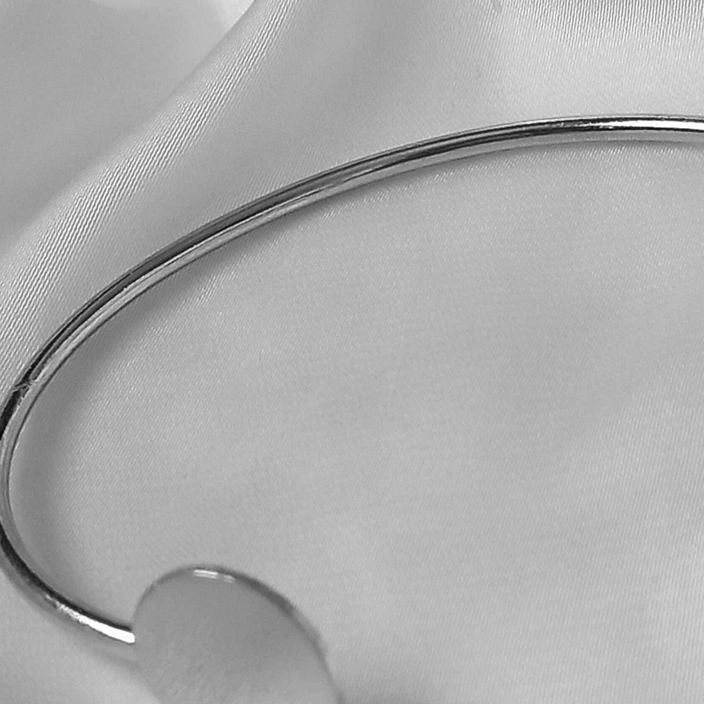 Silver Bangle Bracelet - Silver Jewellery, Silver Accessories, Silver Bangle, Bangle Jewellery, Minimal Bangle Bracelet, Gift For Her