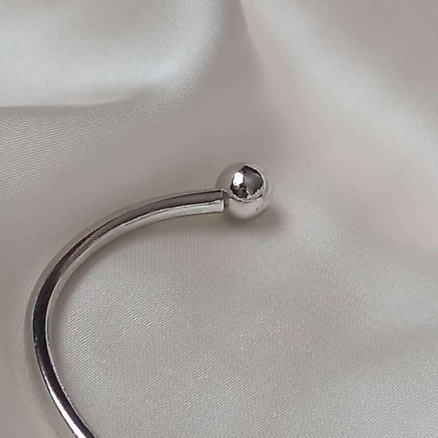Silver Bangle Bracelet - Silver Jewellery, Silver Accessories, Silver Bangle, Bangle Jewellery, Minimal Bangle Bracelet, Gift For Her