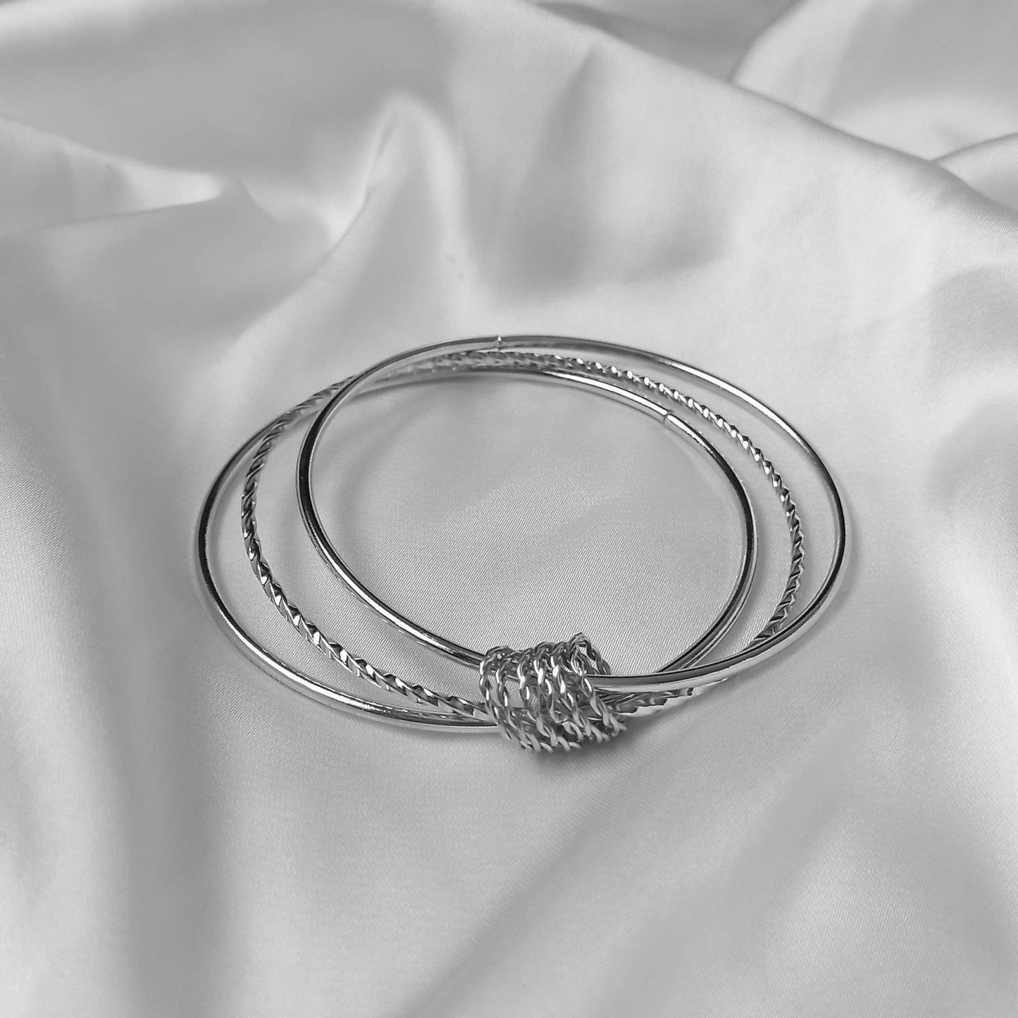 Silver Bangle Bracelet - Silver Jewellery, Silver Accessories, Silver Bangle, Bangle Jewellery, Minimal Bangle Bracelet, Gift For Her