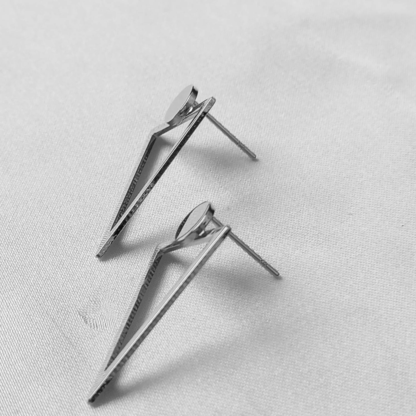 Silver Plated Drop Earrings -  Abstract Earrings, Unique Earrings, Hanging Jewellery, Silver Accessories, Silver Jewellery, Silver Earrings