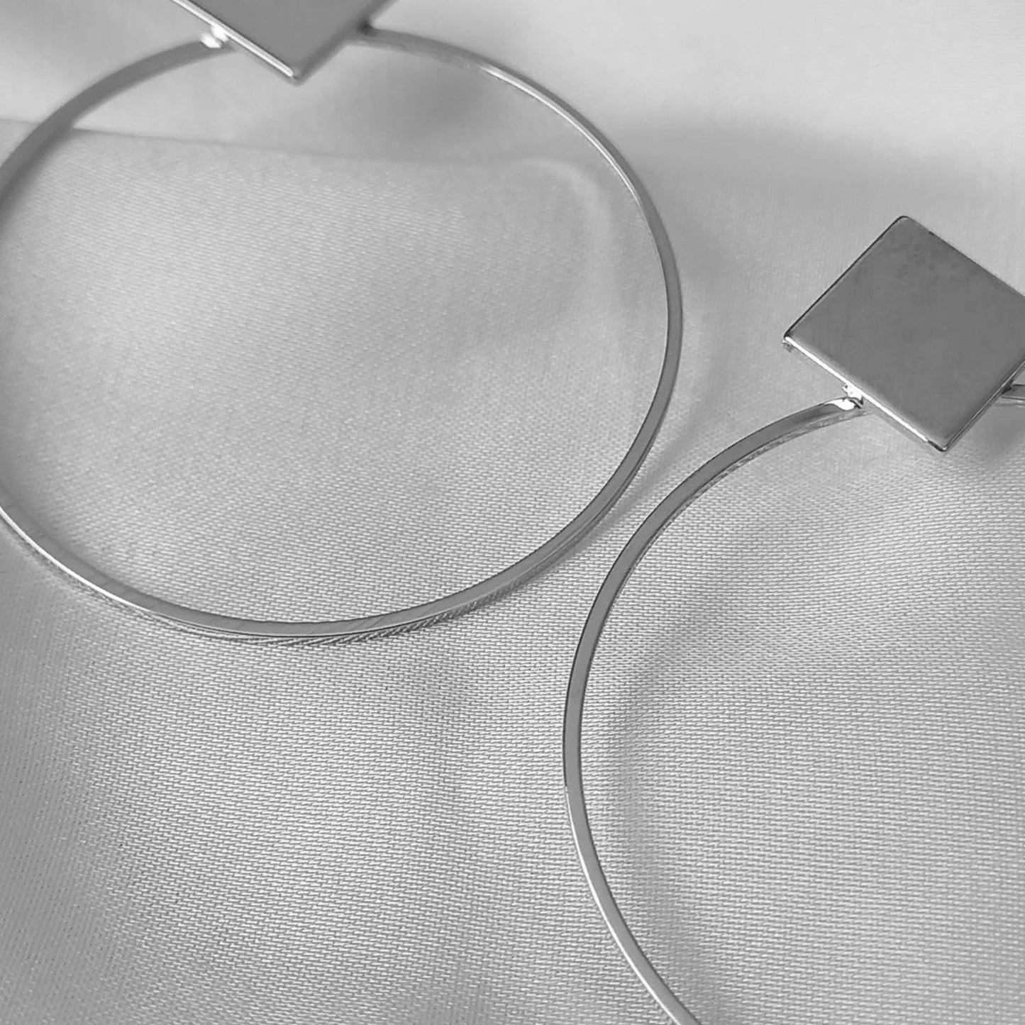 Silver Plated Drop Earrings -  Abstract Earrings, Unique Earrings, Hanging Jewellery, Silver Accessories, Silver Jewellery, Silver Earrings