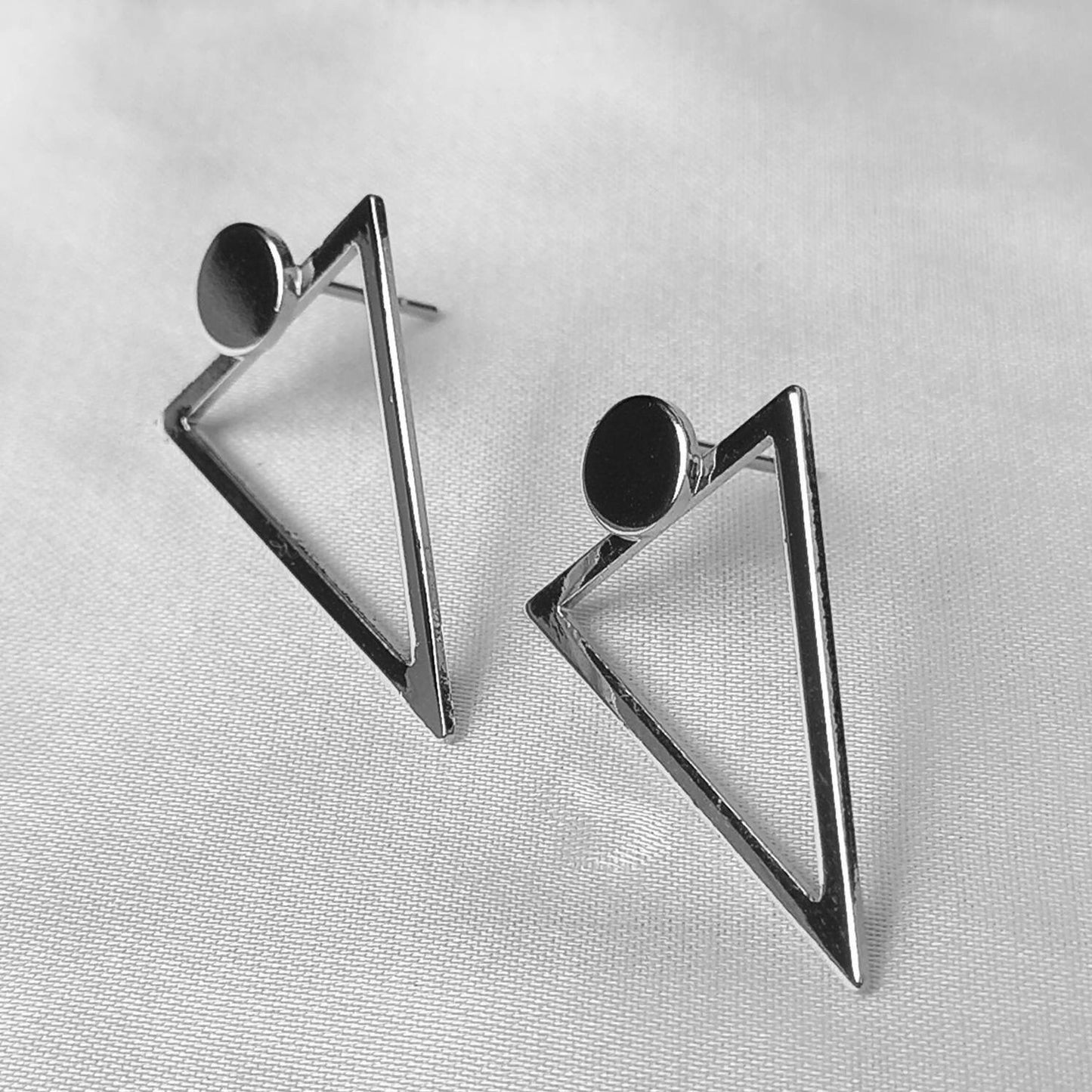 Silver Plated Drop Earrings -  Abstract Earrings, Unique Earrings, Hanging Jewellery, Silver Accessories, Silver Jewellery, Silver Earrings