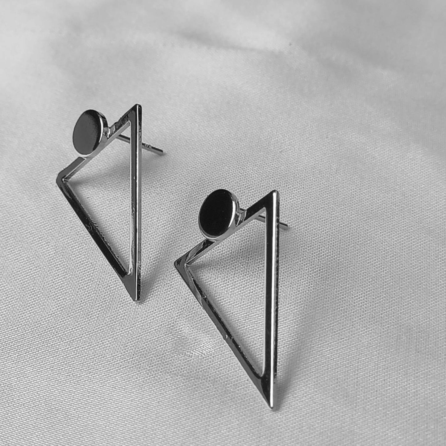 Silver Plated Drop Earrings -  Abstract Earrings, Unique Earrings, Hanging Jewellery, Silver Accessories, Silver Jewellery, Silver Earrings