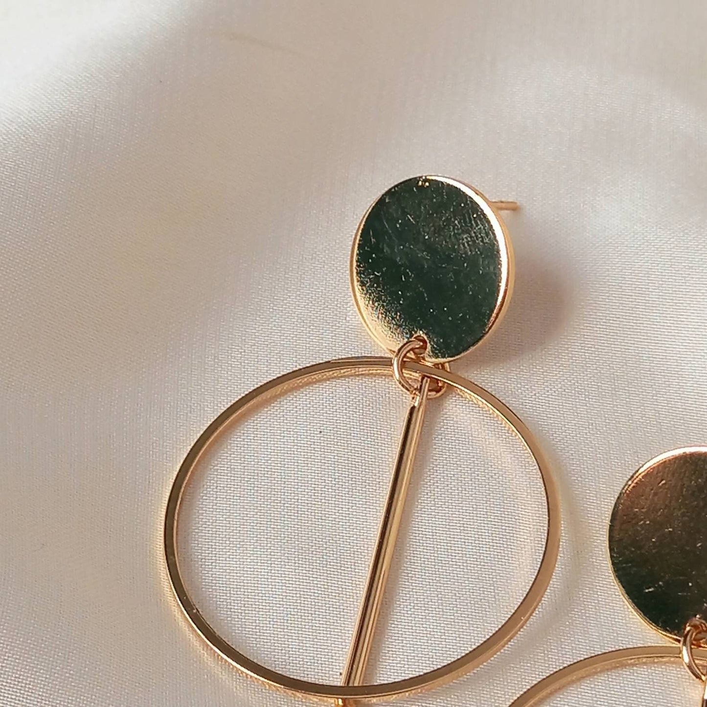 Gold Plated Drop Earrings -  Abstract Earrings,Unique Earrings,High Polished,Hanging Jewellery,Gold Accessories,Gold Jewellery,Gold Earrings
