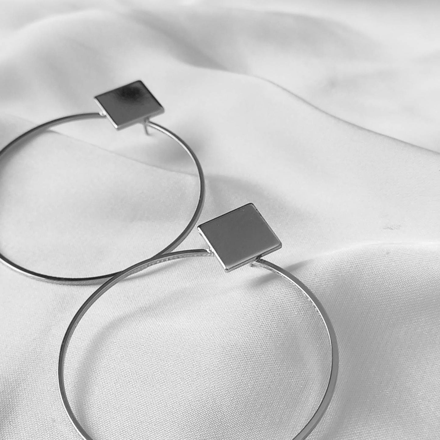 Silver Plated Drop Earrings -  Abstract Earrings, Unique Earrings, Hanging Jewellery, Silver Accessories, Silver Jewellery, Silver Earrings