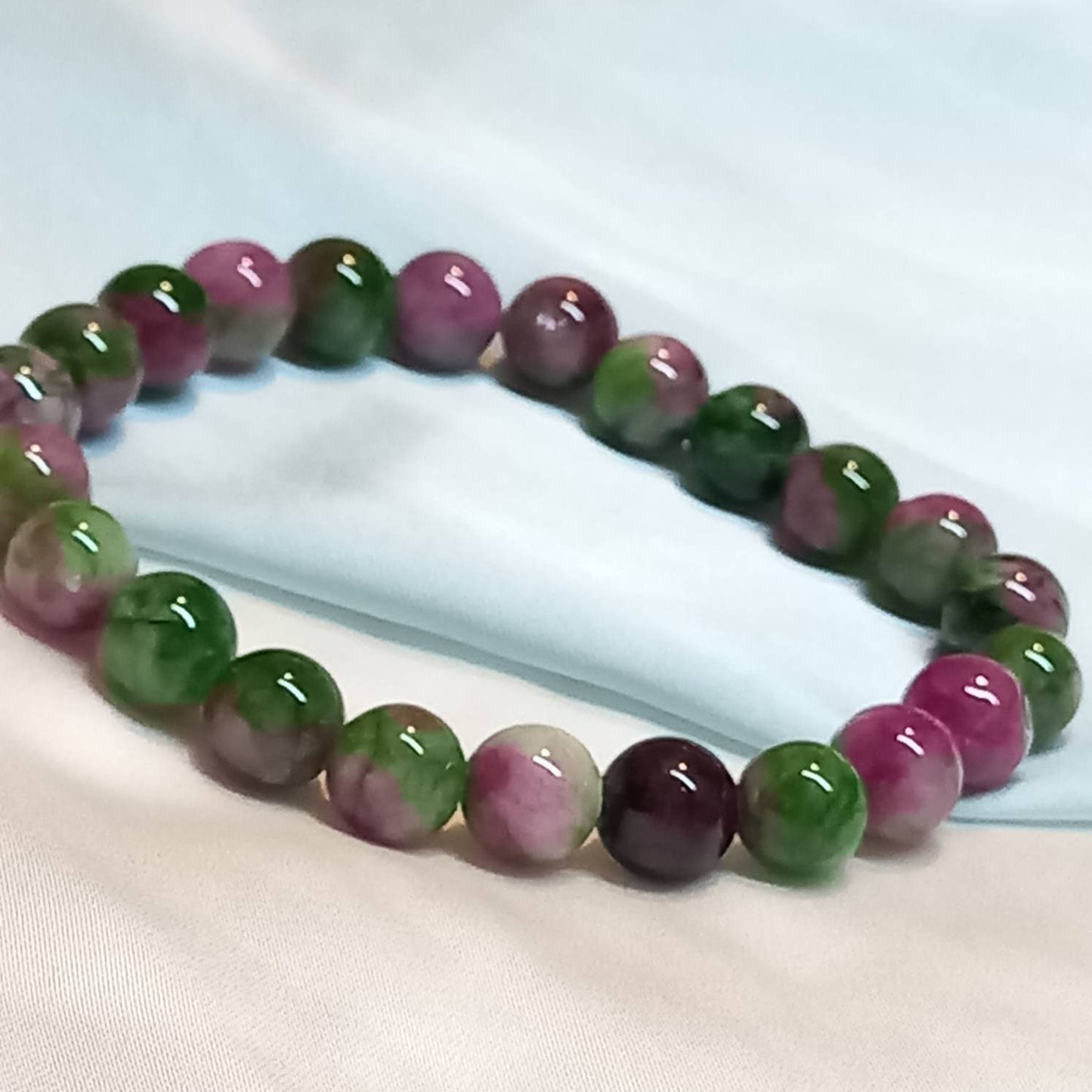 Green & Purple Bead Bracelets - Bead Jewellery, Bead Bracelets, Cute Bracelet, Purple Bracelet, Green Bracelet, Purple Beaded Bracelet