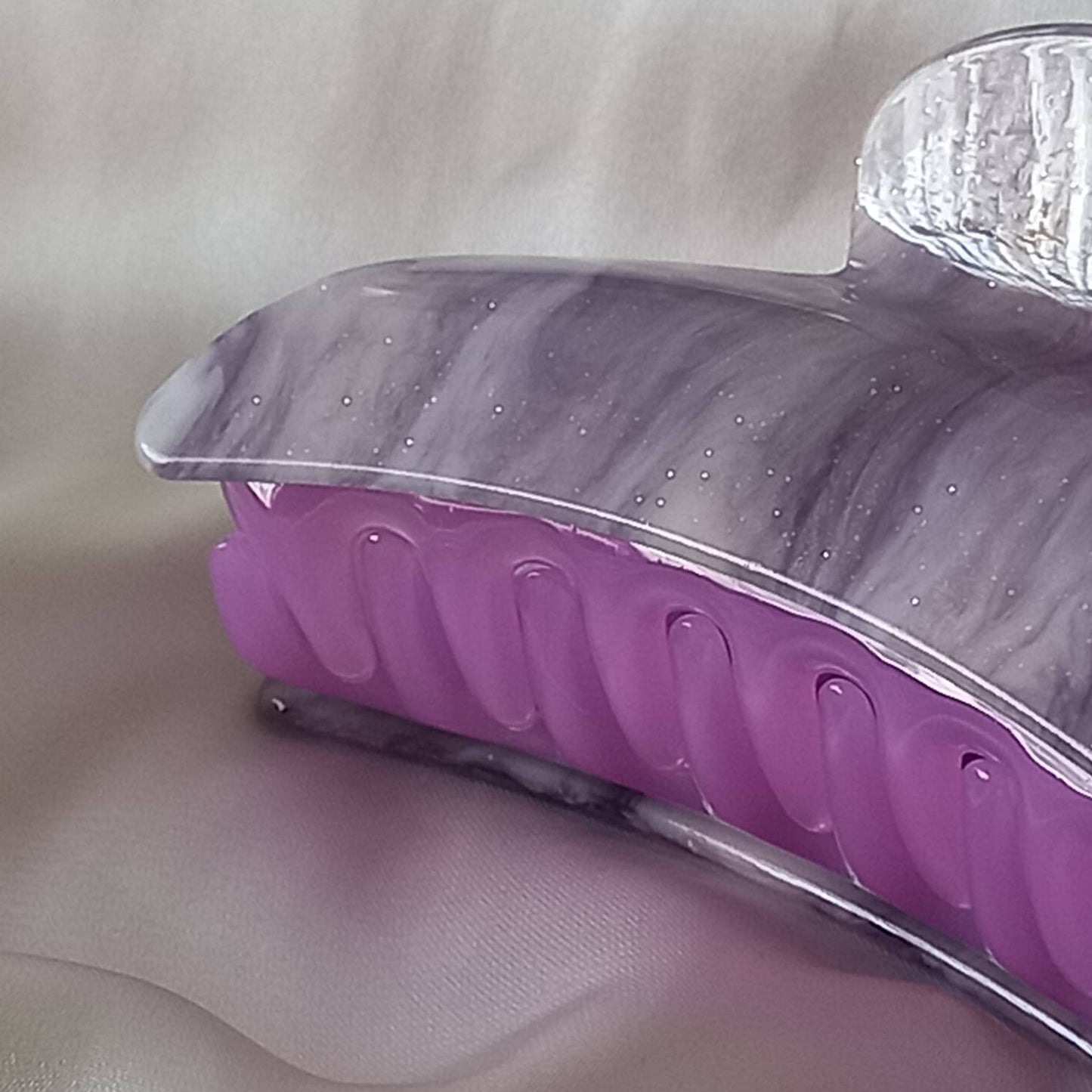 Purple Hair Clamp- Hair Clip, Purple Hair Accessories,Purple Hair Claw,Minimalistic Hair Clips,Funky Hair Clip,Purple Hair Clips In The UK