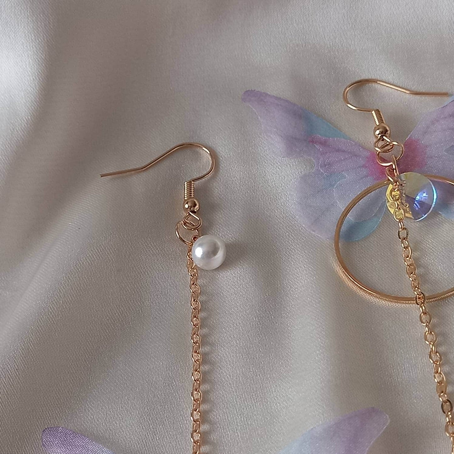 Gold Butterfly Drop Earrings - Lightweight Drop Earrings, Butterfly Earrings, Cute Earrings,Gold Earrings In The UK,Gold Butterfly Jewellery