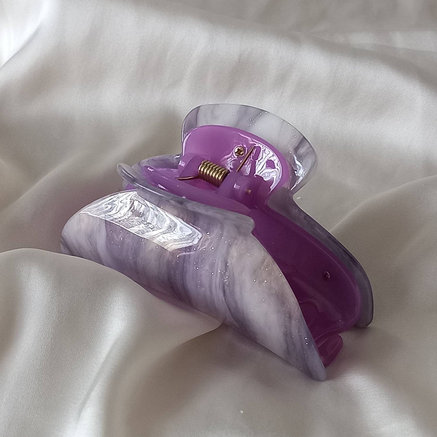 Purple Hair Clamp- Hair Clip, Purple Hair Accessories,Purple Hair Claw,Minimalistic Hair Clips,Funky Hair Clip,Purple Hair Clips In The UK