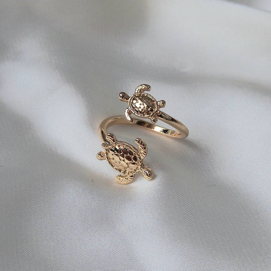 Gold Turtle Wrap Ring