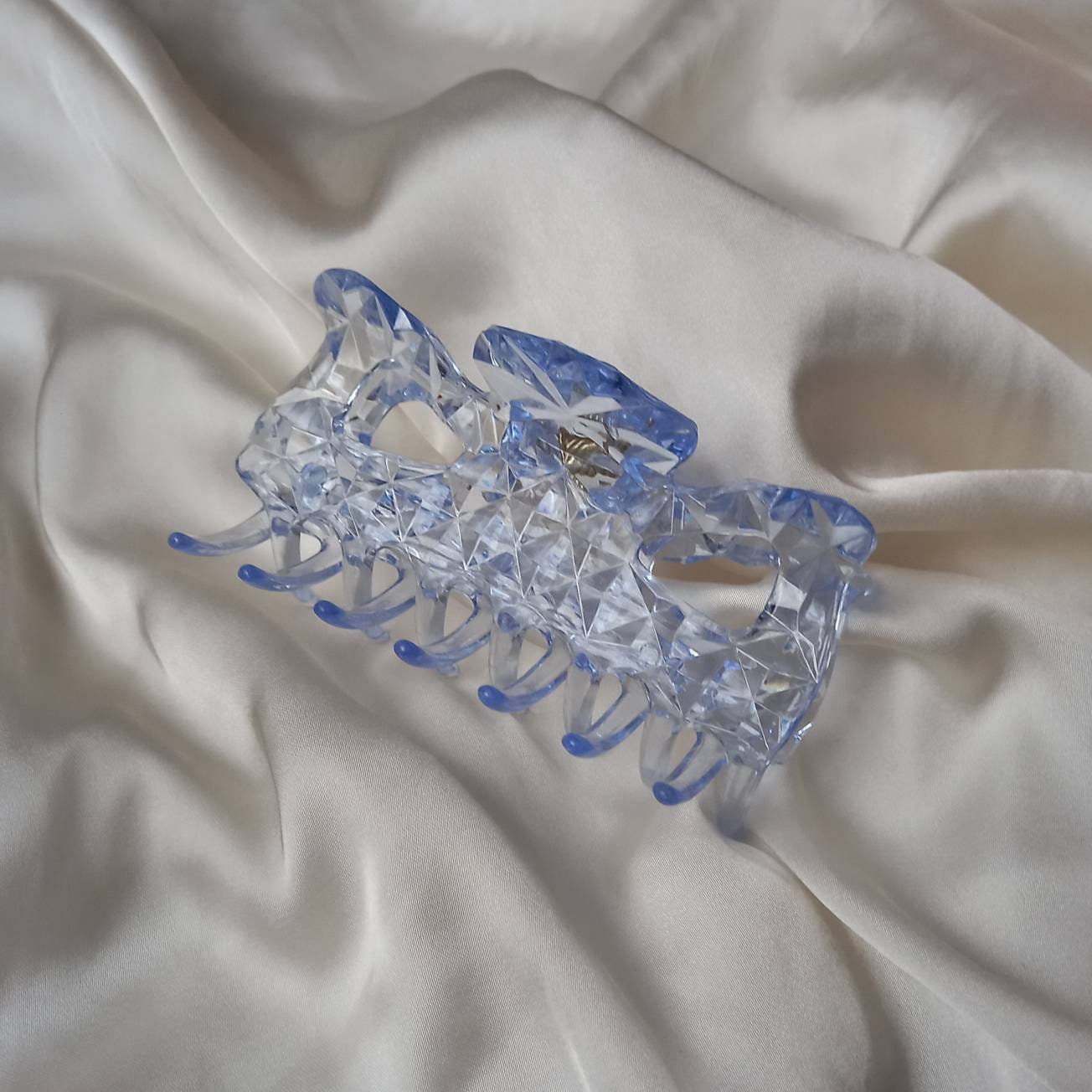 Blue Hair Clamp- Hair Clip, Blue Hair Accessories, Blue Hair Claw, Minimalistic Hair Clips, Funky Hair Clip, Blue Hair Clips In The UK