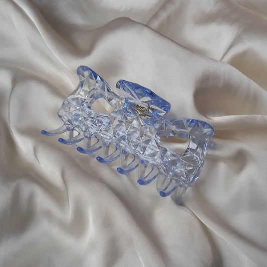 Blue Hair Clamp- Hair Clip, Blue Hair Accessories, Blue Hair Claw, Minimalistic Hair Clips, Funky Hair Clip, Blue Hair Clips In The UK